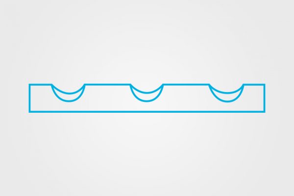 Lame dentate per formaggi carpaccio