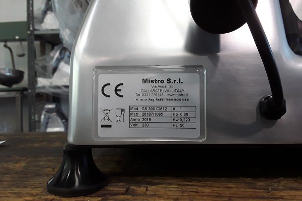 Mistro motore affettatrice dettaglio